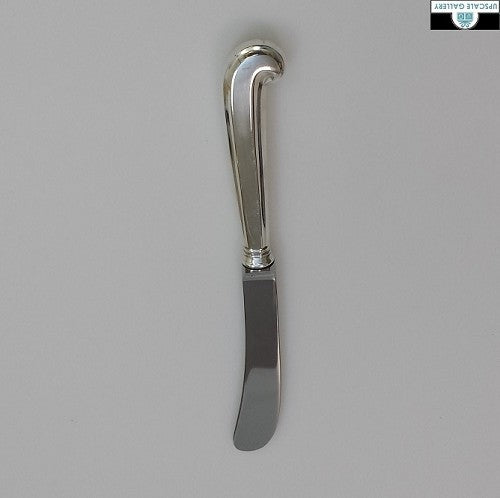 Sterling Silver Williamsburg Queen Anne Butter Spreader, Hollow Handle