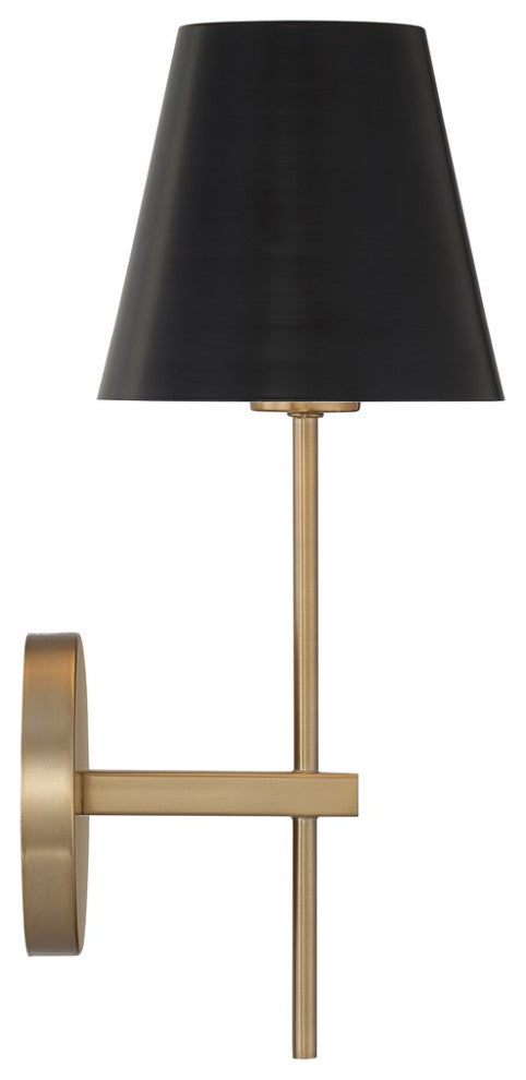 Crystorama Xavier 1 Light Wall Sconce XAV-B8321-VG, Vibrant Gold