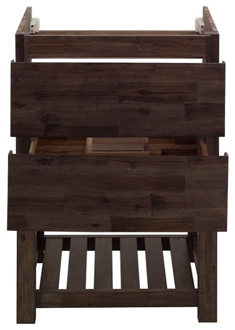 Formosa Floor Standing Open Bottom Double Sink Modern Bathroom Cabinet, 46"