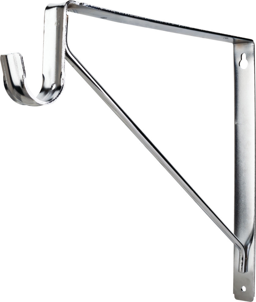 Chrome Shelf & Rod Support Bracket for 1516 Series Closet Rods