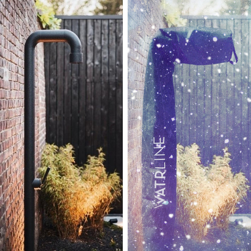 The Original Shower Parka Insulated Cover for Freestanding Outdoor Showers