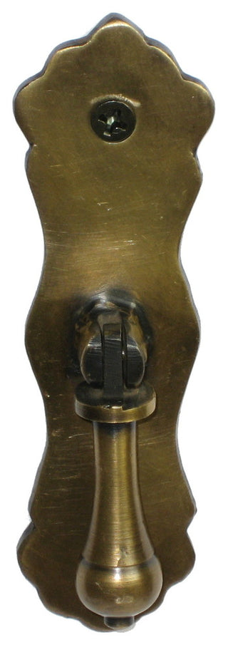 Teardrop Pull With Tall Carved Backplate