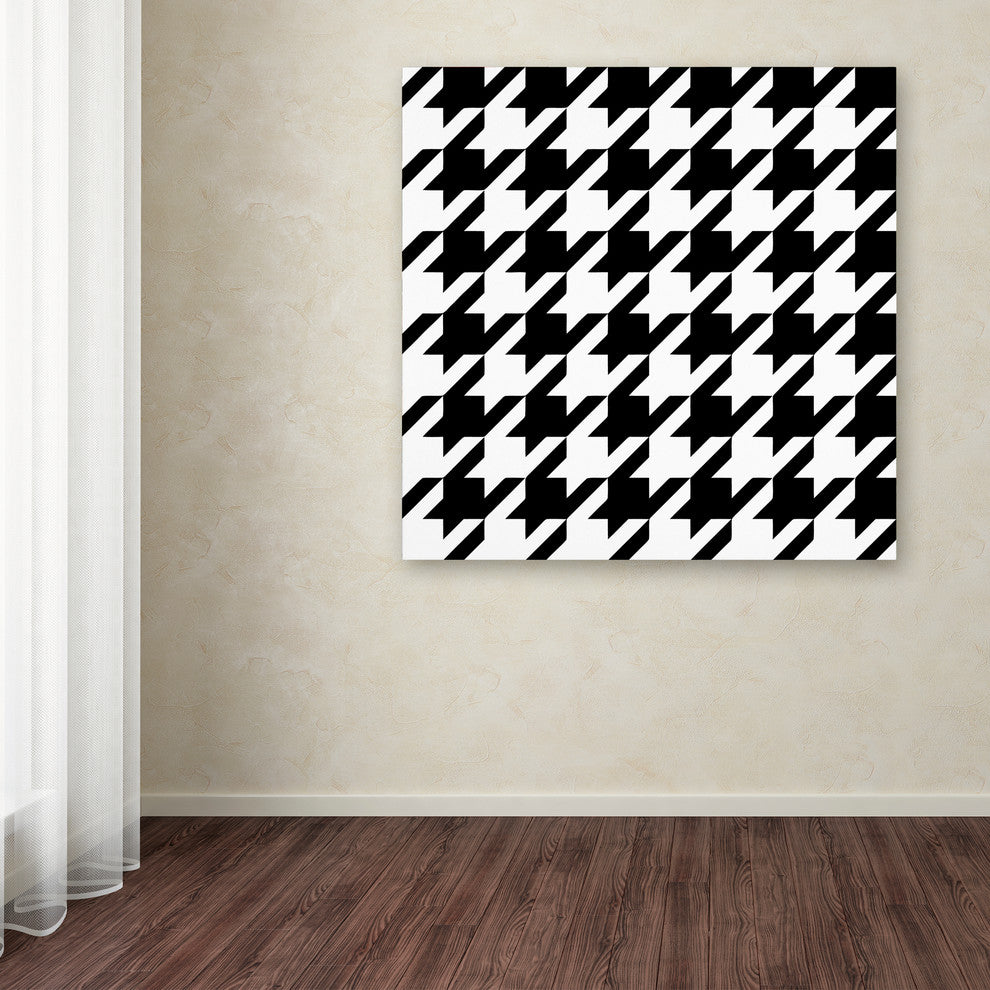 Color Bakery 'Xmas Houndstooth 6' Canvas Art, 14x14