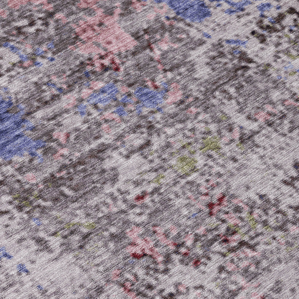 Machine Washable Indoor/Outdoor Chantille ACN1911 Plum 10' x 14' Rug