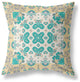 20" Yellow Green Rose Box Indoor Outdoor Zippered Throw Pillow