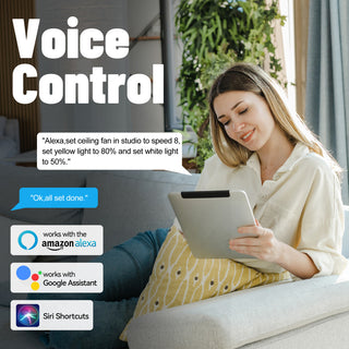 CARRO 52'' Smart DC Ceiling Fan with Remote Dimmable LED Light, Black/Gold