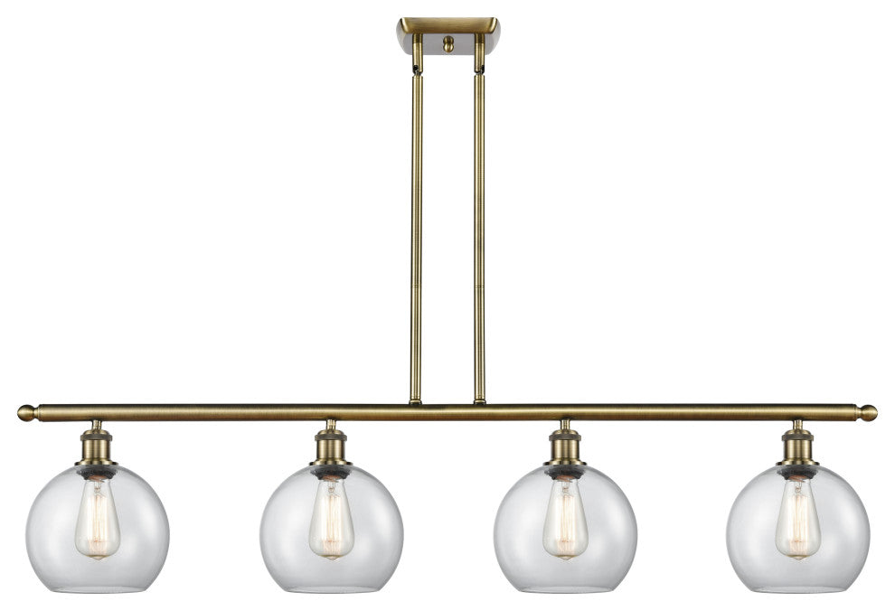 Innovations Lighting 516-4I-AB-G122-8-LED Athens 4 Light 48" Island Light