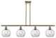Innovations Lighting 516-4I-AB-G122-8-LED Athens 4 Light 48" Island Light