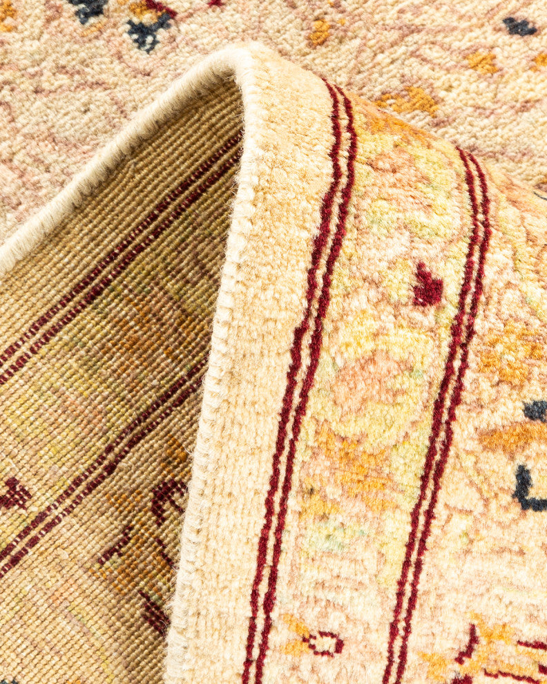 Mogul, One-of-a-Kind Hand-Knotted Area Rug Orange, 3' 1 x 5' 2