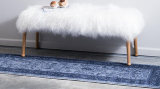 Rug Unique Loom La Jolla Blue Runner 2' 7 x 10' 0