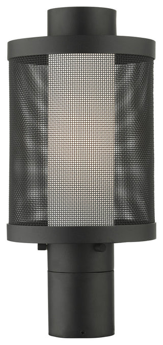 Livex Nottingham 1 Light Textured Black Medium Outdoor Post Top Lantern