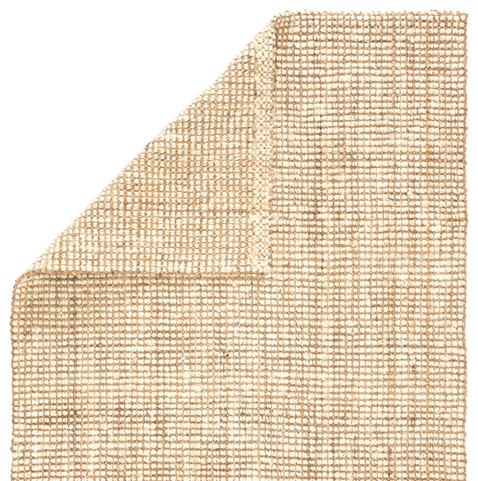 Jaipur Living Mayen Natural Solid White/Tan Area Rug, 9'x12'