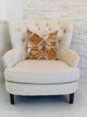 Mira Oasis Shades of Brown Luxury Throw Pillow, 26"x26"