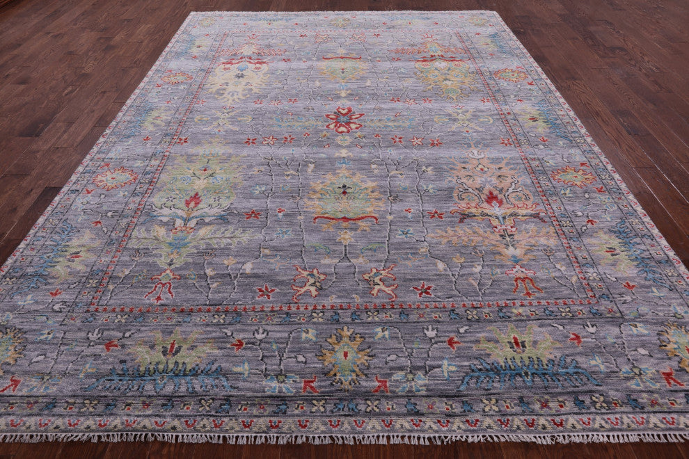 Handmade Turkish Oushak Wool Rug 9' 0" X 12' 0" - Q15608