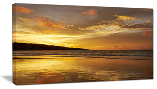 "Amazing Beach With Beautiful Breaking Waves" Beach Wall Art, 32"x16"
