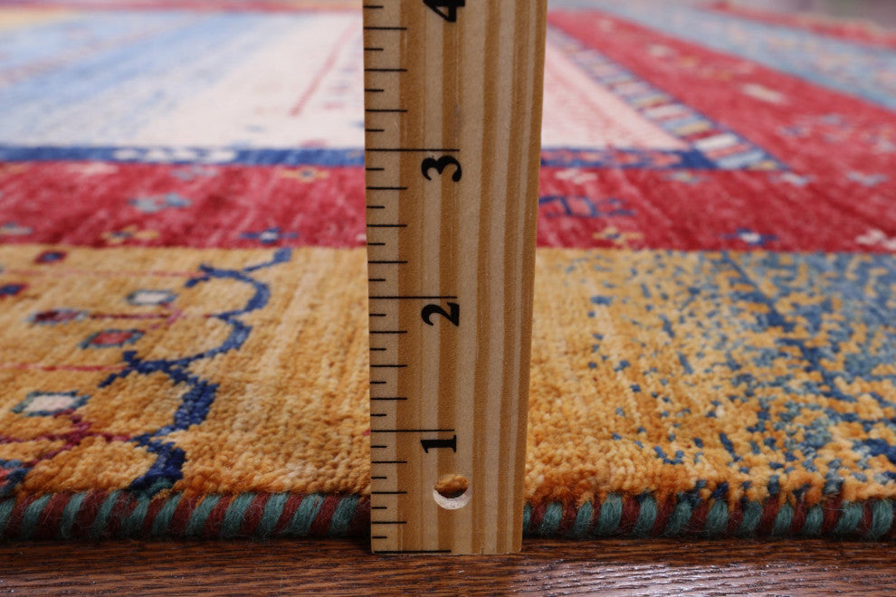 Tribal Persian Gabbeh Handmade Rug 5' 9" X 7' 6" Q7935