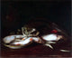 William Merritt Chase Still Life With Fish, 20"x25" Wall Decal
