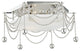 Zariah 3-Light Flush Mount, Polished Nickel Finish