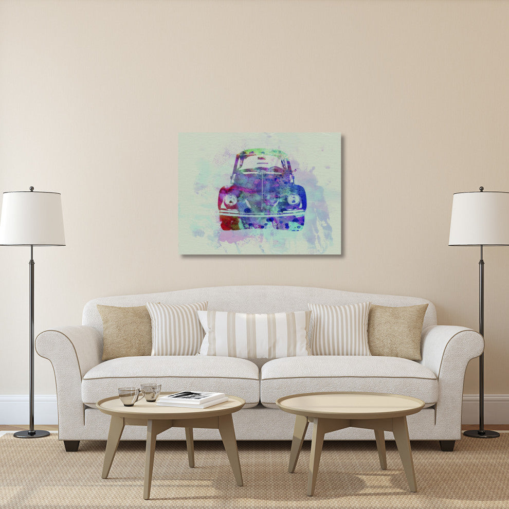 "VW Beetle Watercolor 2" Fine Art Print
