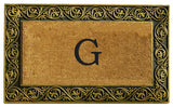 Prestige Gold Monogram Doormat 18"x30", Letter G