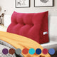 Bed Backrest Wedge Reading Pillow Daybed Headboard Cushion Red, 39x20x8