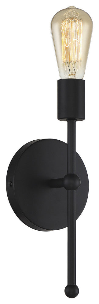 Savoy House Meridian 1 Light Wall Sconce Matte Black