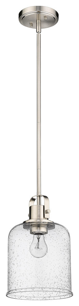 Zlite 340P8-BN 1-Light Pendant, Clear Seeded