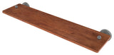 Waverly Place 22" Solid Wood Shelf, Matte Gray