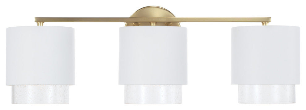 Capital Lighting 153031-549 Weller 3 Light 24"W Vanity Light - Matte Brass