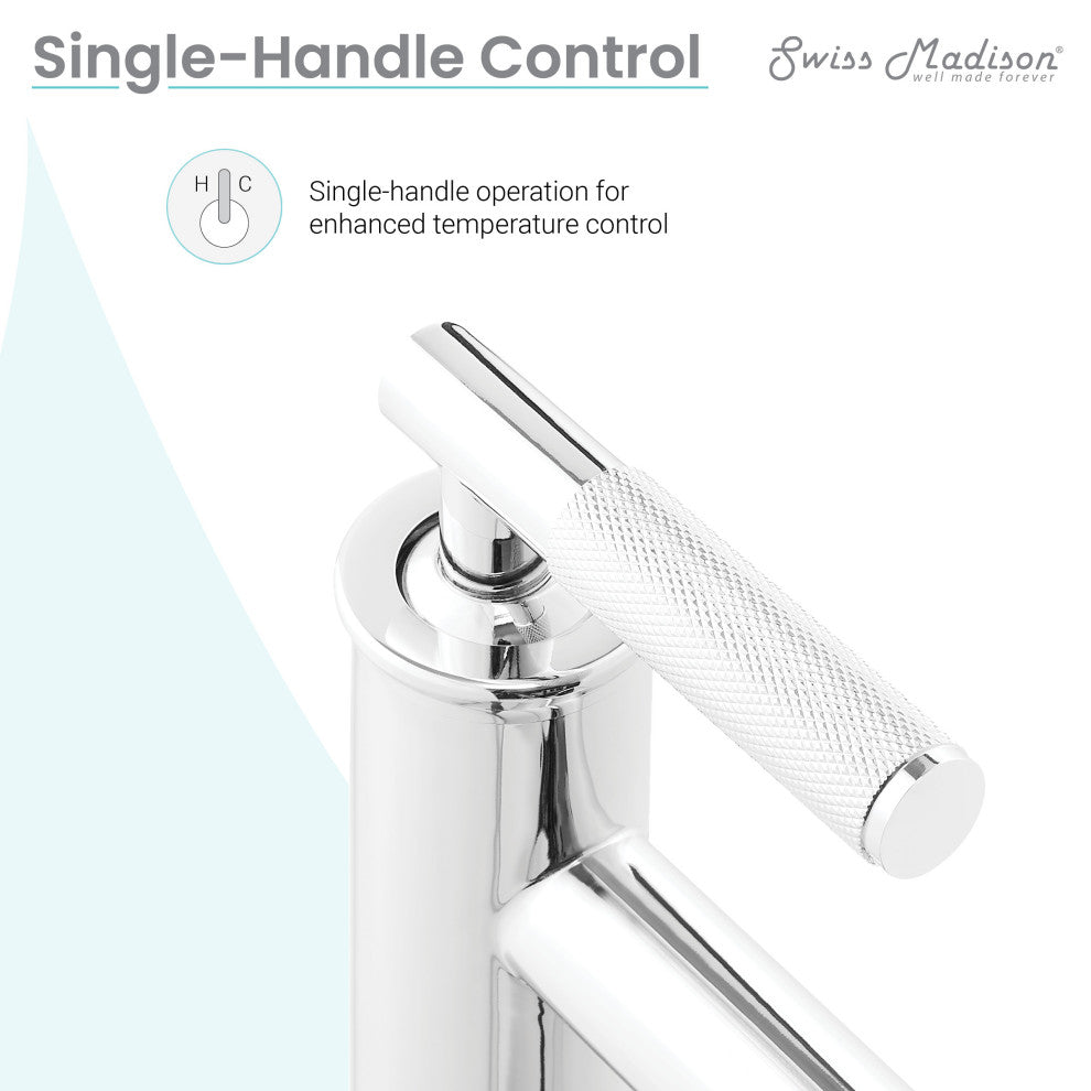 Avallon Single Hole, Single-Handle Sleek, Bathroom Faucet, Chrome
