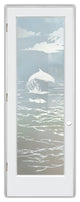 Interior Prehung Door or Interior Slab Door - Dolphins in the Shimmer -...