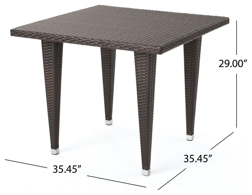 GDF Studio 5-Piece Dana Point Outdoor Dining Set
