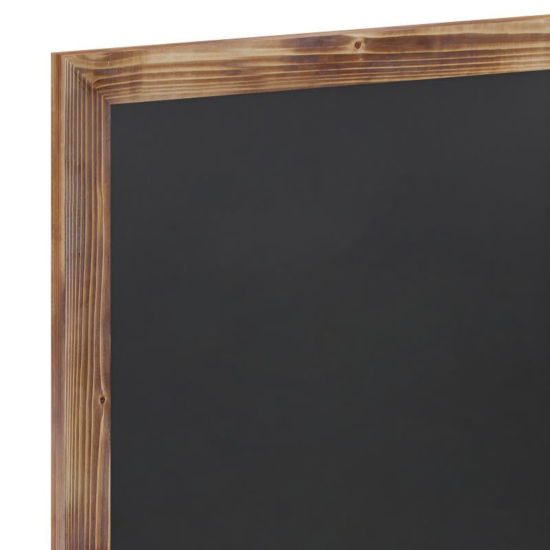 Canterbury Wall Mount Magnetic Chalkboard Sign Set- 18" x 24", Torched Brown, 18" X 24"