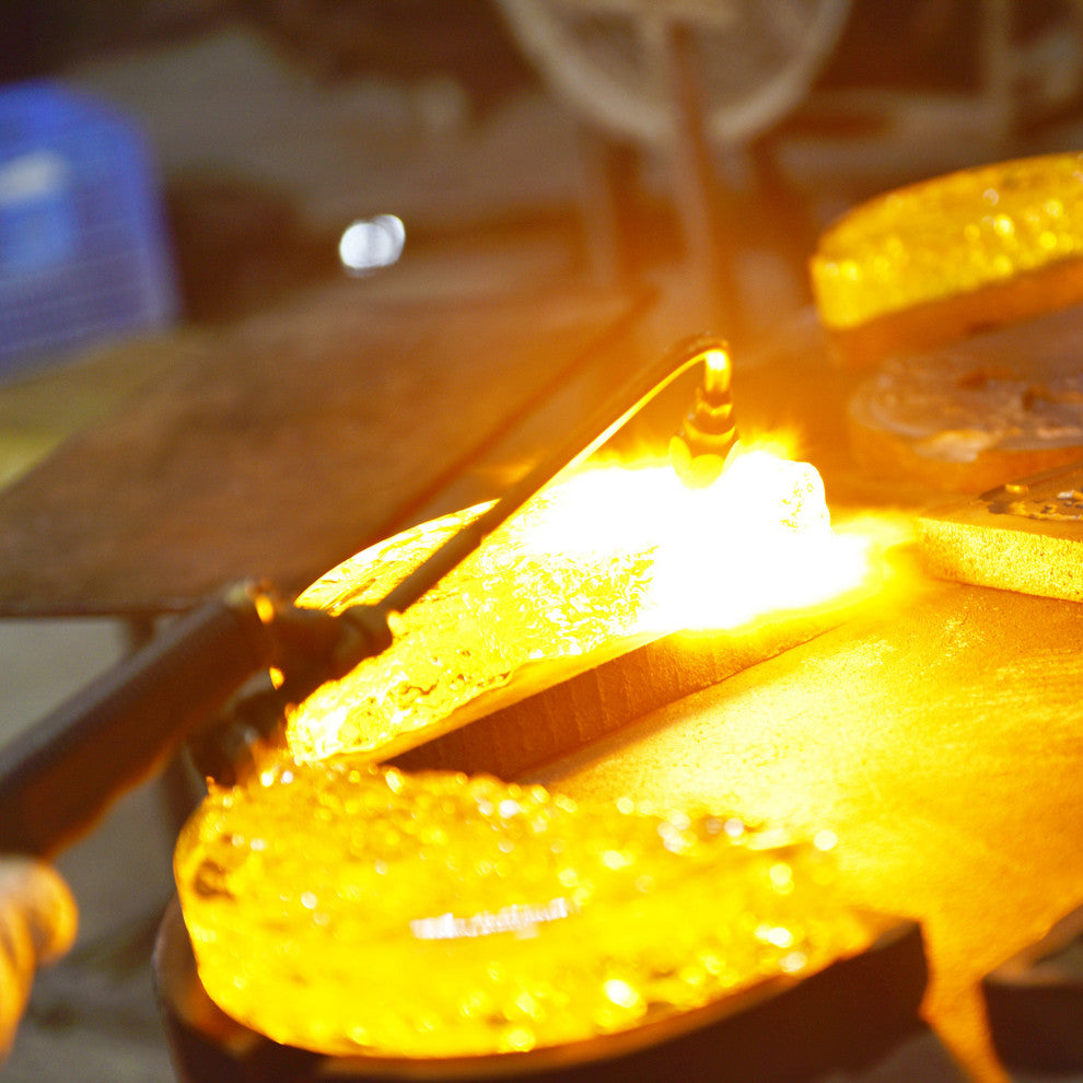 Moon Integrated LED Chandelier, Brass, 70 Inches