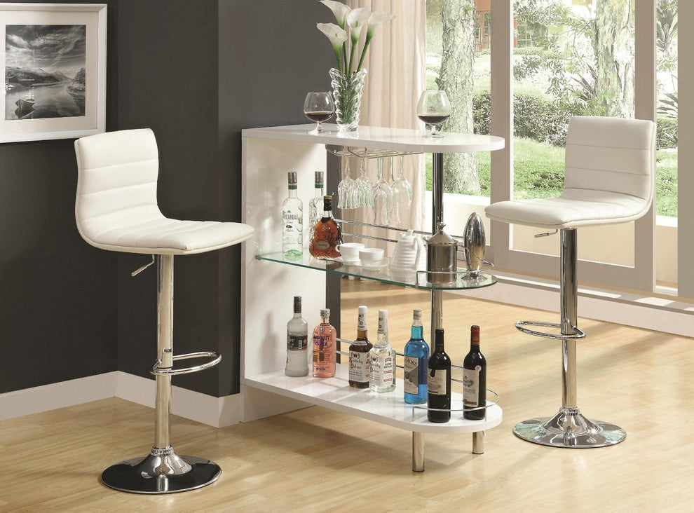 Coaster Contemporary Bar Unit, White