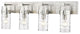 Zlite 3035-4V-BN 4-Light Vanity, Clear
