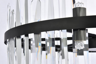 Modern Black 16-Light Chandelier