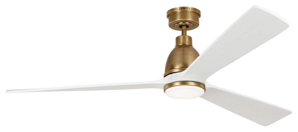 Visual Comfort Fan Bryden Smart LED 60" Ceiling Fan, Hand Rubbed Antique Brass