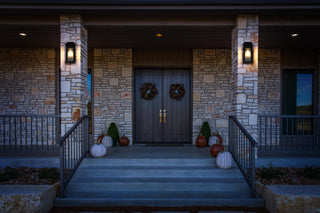 Home Living 5" Outdoor Wall Sconce, Black