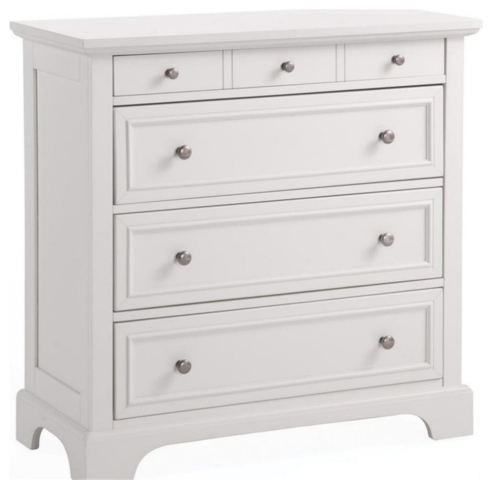 Homestyles Naples Wood Chest in Off White
