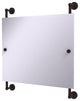 Waverly Place Landscape Frameless Rail Mounted Mirror, Antique Bronze