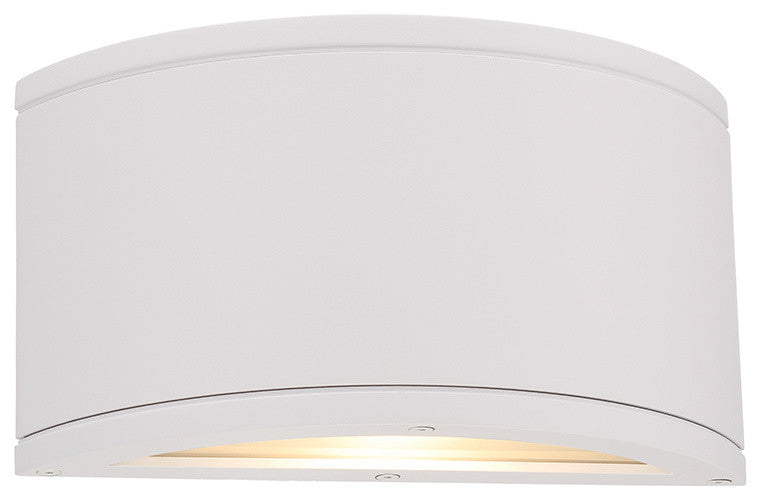 WAC Lighting Tube LED Outdoor Half Cylinder Wall Light, White