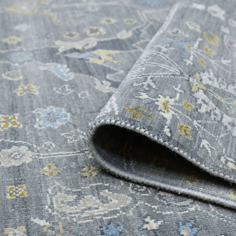 Bristol Henley Area Rug, Gray, 8' X 10'