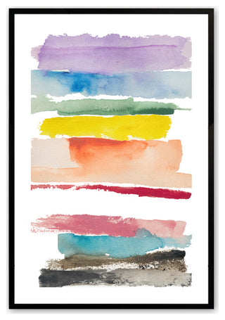 Satin Black 24" x 36" Color Carnival Framed Print