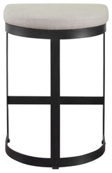 Uttermost Ivanna Black Iron Counter Stool