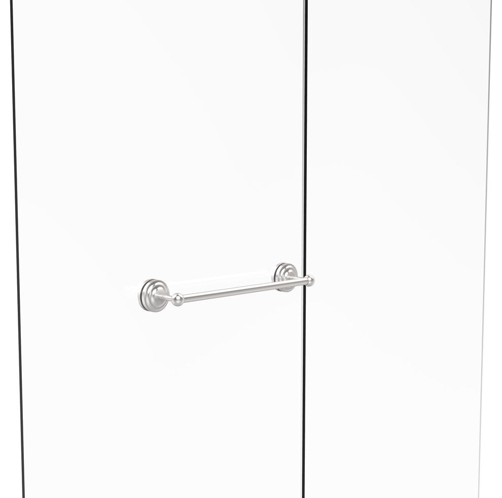 Que New 18" Shower Door Towel Bar, Satin Chrome
