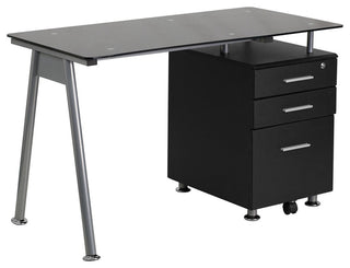 Simple Computer Desk, Flanagan, Small