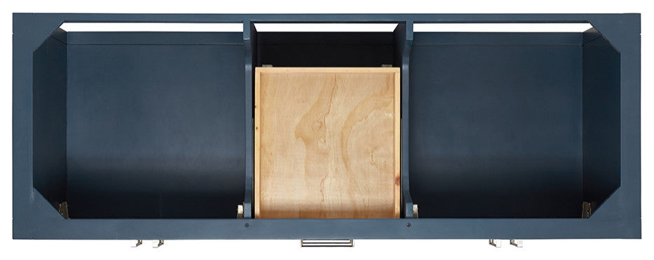 Magnolia 61" Oval Sinks Bath Vanity, 1.5" Carrara Marble