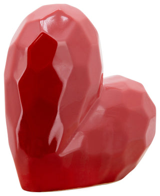 8" Red Heart Table Deco, Red