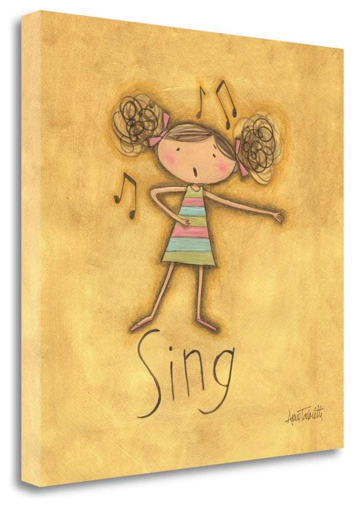 "Sing" By Anne Tavoletti, Giclee Print on Gallery Wrap Canvas, Ready to Hang